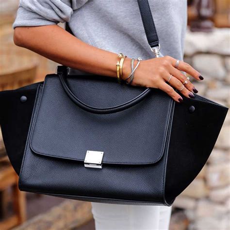 celine trapeze bag navy blue|Celine pouch with strap.